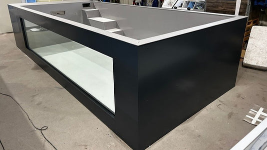 Piscina polipropileno 6,5m x 2,5m con ventana de 4m